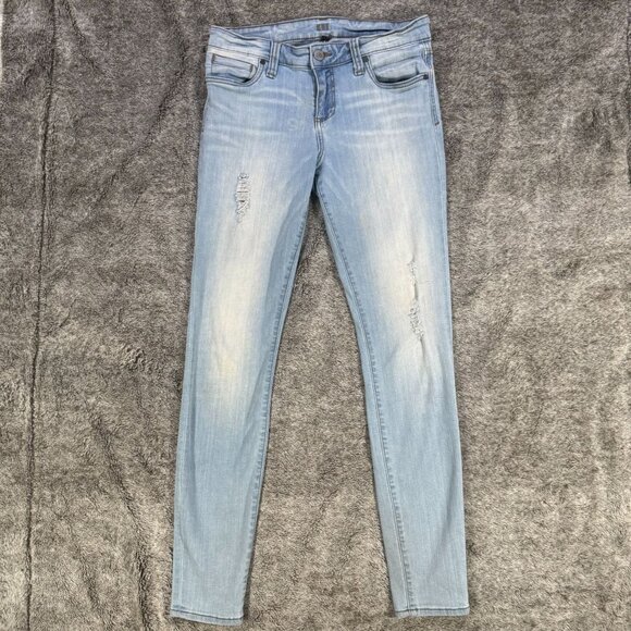 Kut From The Kloth Toothpick Skinny Denim Jeans Sz 8 - Picture 2 of 9